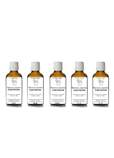 Tinktura od kantariona/gospine trave /Hypericum perforatum/ 50 ml - 5 komada Macerat sa maslinovim uljem