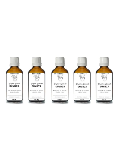 Tinktura od đumbira /Zingiber officinale/ 50 ml - 5 komada Macerat sa maslinovim uljem