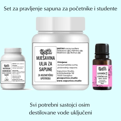 Komplet set za pravljenje sapuna za studente i početnike