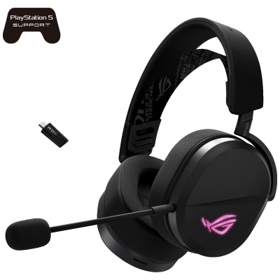 Asus Bežične gaming slušalice, RGB, Bluetooth i USB-C - ROG Pelta