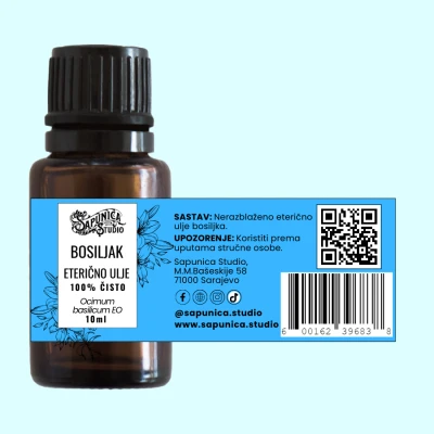 Eterično ulje bosiljka - Ocimum basilicum 10 ml