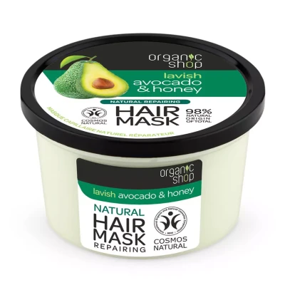 Organic Shop maska za kosu - avokado i med 250ml