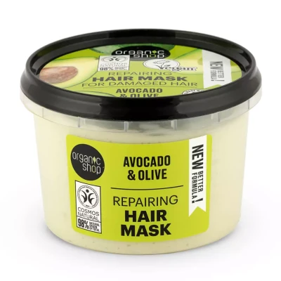 Organic Shop maska za kosu - avokado i maslina 250ml