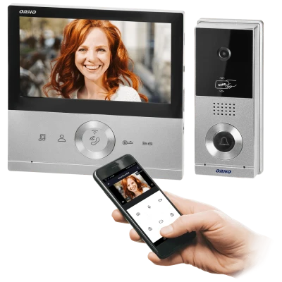 Orno Video interfon 7", set, Full HD, IP65, Conessi - OR-VID-MS-1075