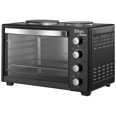 Zilan Mini pećnica, 2 grijače ploče, 45 l, 3200 W, crna - ZLN2935