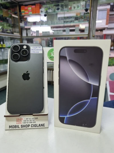 APPLE IPHONE 16 PRO 256GB TITANIUM BLACK (BATERIJA 91%)