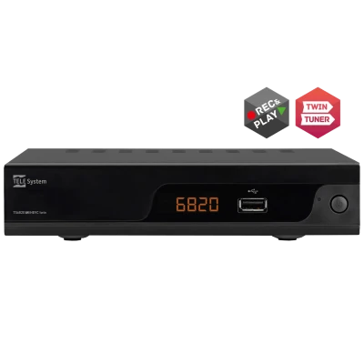TELE System Prijemnik zemaljski, Twin DVB-T/T2, H.265/HEVC, HDMI,Scart - TS6820T2 Twin