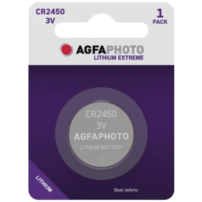 Agfa Baterija litijska, CR2450, 3V, dugmasta, blister 1 kom. - CR2450 B1