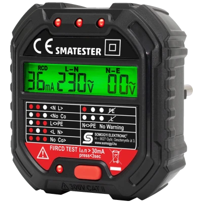 SMA Tester utičnica, LED indikator, Voltmetar - SMATESTER