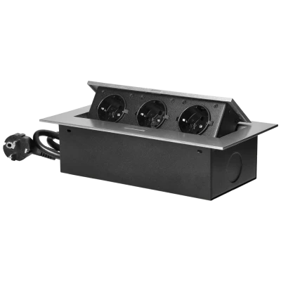 Orno Produžni kabel sa 3 x Schuko utičnice, ugradbena - OR-AE-1372(GS)/G