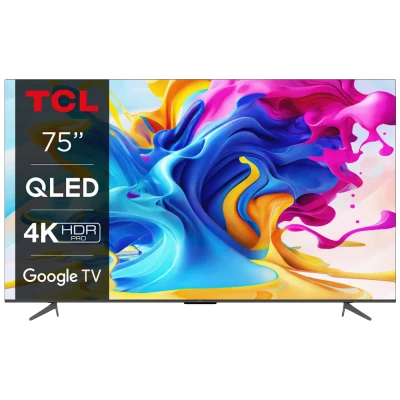 TCL Televizor Smart QLED 4K UltraHD 75", Google TV - 75C645