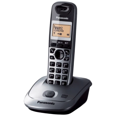 Panasonic Telefon bežični, DECT/GAP, 1.4" display 1.4, metalik siva - KX-TG2511FXM