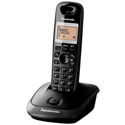Panasonic Telefon bežični, DECT/GAP , 1.4" display, crna boja - KX-TG2511FXT