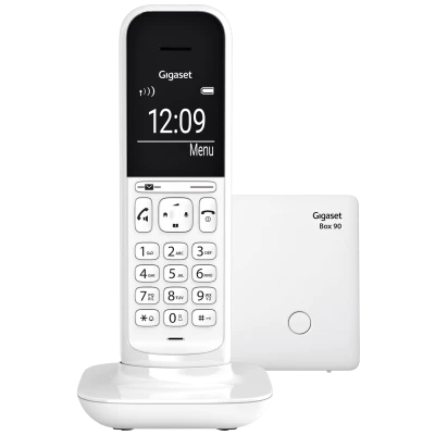 Gigaset Telefon bežični, Alfanumerički b&w display, Baby monitor - CL390 White