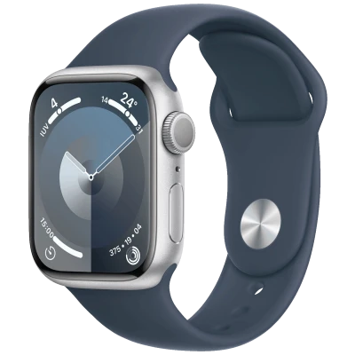 Apple Pametni sat, 1.69" LTPO OLED zaslon, vodootporan BT, WiFi - Watch Series 9 GPS 41mm Silver