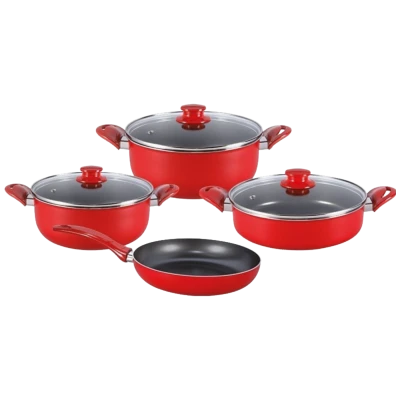 Zilan Posuđe, teflon, set 7/1, crvena - ZLN9379