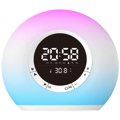 MeanIT Zvučnik bežični, Radio Alarm Sat, Bluetooth - B15