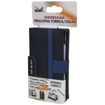MeanIT Torbica/stalak, univerzalna, preklopna, 4-4.5",crno/plava - TUS1