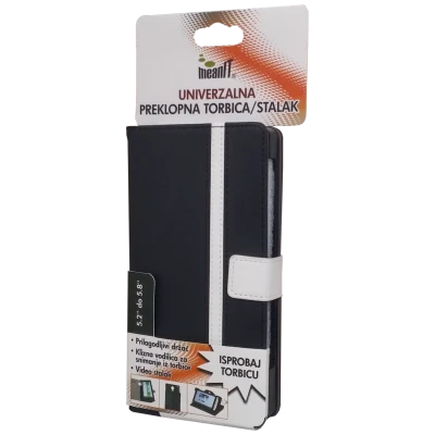 MeanIT Torbica/stalak, univerzalna, preklopna, 5.2-5.8",crno/bijela - TUS3