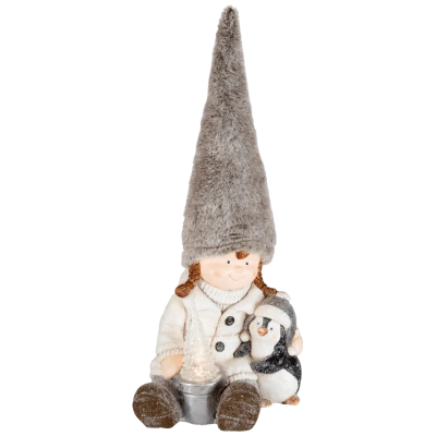 home Dekorativna rasveta, keramička figura, djevojčica - KDC 25