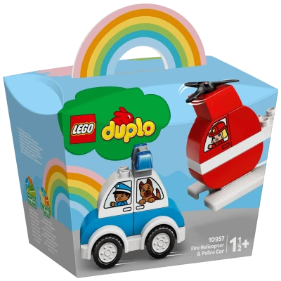 Lego Vatrogasni helikopter i policijski automobil, LEGO Duplo