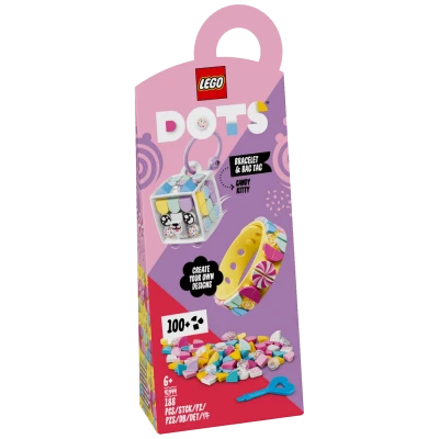 Lego Narukvica i privjesak za torbu - Slatka maca, LEGO Dots