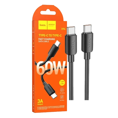 hoco. USB kabl za smartphone, type C, 60W, crna - X96 Hyper, 60W, Black
