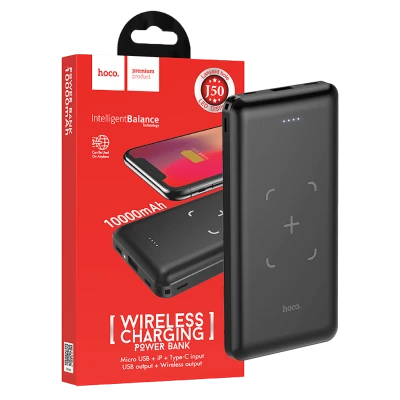 hoco. Punjač prijenosni, USB + bežični, 10000mAh - J50 Surf