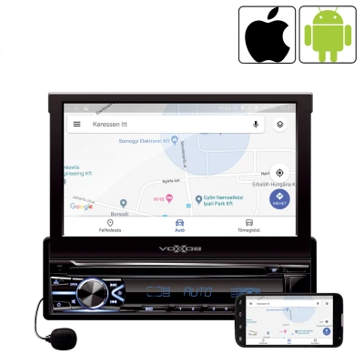 SAL Auto radio, 4 x 50W, 7.0"LCD Display, BT, Handfree - VB X800i