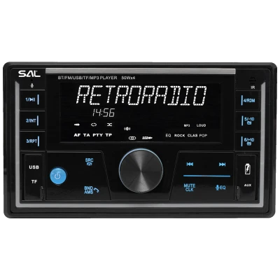 SAL Auto radio, 4 x 50W,  FM RDS, BT, USB, microSD - VB5500