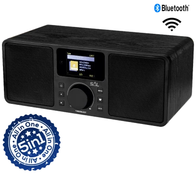 SAL Internet radio, FM , DAB, Bluetooth , 5u1 - INR 5000/BK