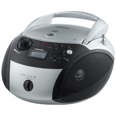 Grundig Radio prijemnik, CD player, Bluetooth - GRB 3000 BT Srebreno / Crna