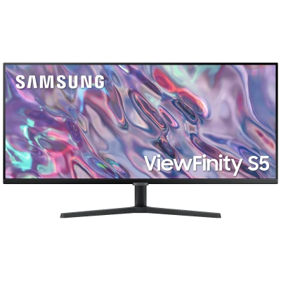 Samsung Monitor 34", UWQHD, Viewinfinity S5, HDMI, DisplayPort - LS34C500GAUXEN