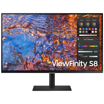Samsung Monitor 32", Pivot, ViewFinity S8, UHD, HDMI, DisplayPort - LS32B800PXPXEN