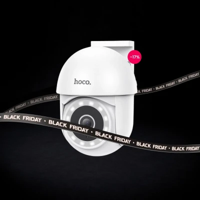 hoco. Kamera IP, 3MP, 1080p, WiFi, micro SD, Outdoor - D2 Outdoor PTZ