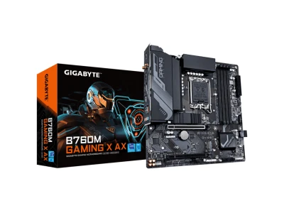 Gigabyte B760M Gaming X AX G12LGA1700; 4xDDR5; 2xM.2; 4xSATA8xUSB; HDMI, DP; WIFI; mATX;