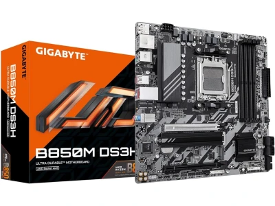 Gigabyte MB B850M DS3HAM5, 4x DDR5, 2x M.2, 4x SATA8xUSB, 1x HDMI, 2x DP, mATX
