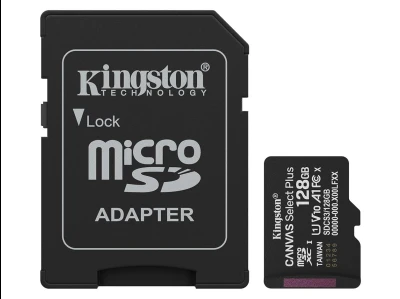 Kingston microSD 128GB Class10Canvas Select Plus150MBs Read,Class 10 UHS-I
