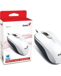 Genius miš DX-110 USB bijeli 1.000 DPI, USB veza,3 tipke, 1.5 m kabal