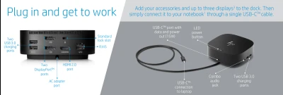 HP USB-C Dock G5 docking statiHP USB-C Dock G5 docking statiHP USB-C Dock G5 docking station