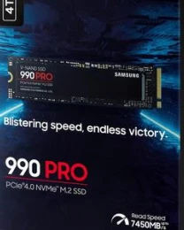 Samsung SSD 990 PRO 4TBNVMe M.2,PCIe Gen 4.0 x47450MB/s read,6900MB/s write
