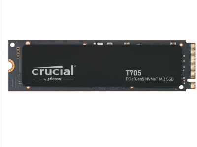 Crucial SSD T705 1TB NVMe M.2PCIe Gen 5 x4;13600/10200 MB/s