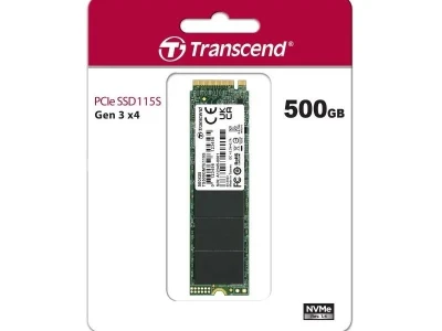 Transcend SSD 500GB M.2 NVMePCIe Gen3 x4,3,000/1,600 MB/s