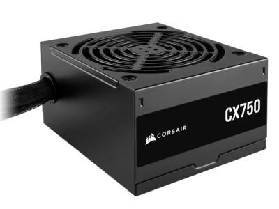CORSAIR PSU 750W CX75080 PLUS, Bronze120mm Low-Noise fan, ATX