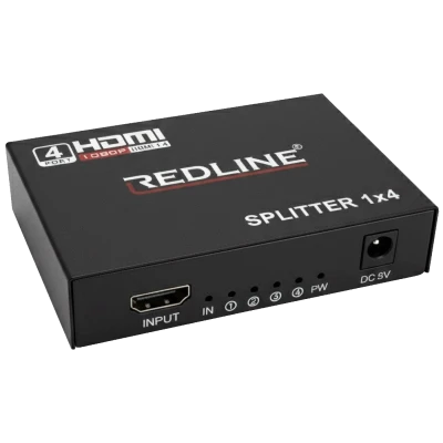 REDLINE HDMI razdjelnik, 1 ulaz - 4 izlaza - HS-4