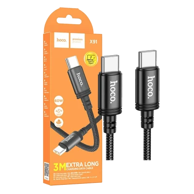hoco. USB kabl za smartphone, type C, dužina 3 met., 60W - X91 Radiance