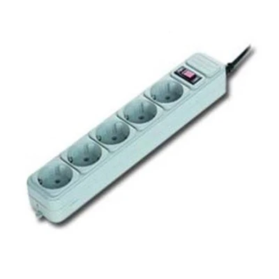 Razvodnik nap.GEMBIRD SPG3-B-6C, 5 utičnica, prekidač, 1,8M, osigurač, prenaponska zaštita