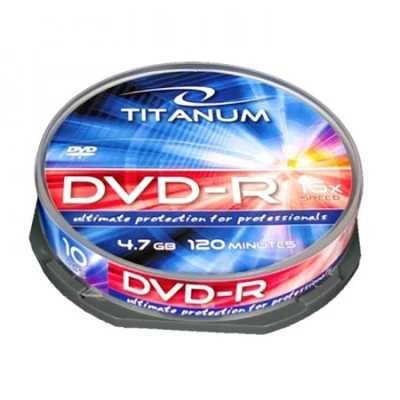 DVD-R TITANUM 4,7 GB X16, CAKE BOX 10 kom, 1281