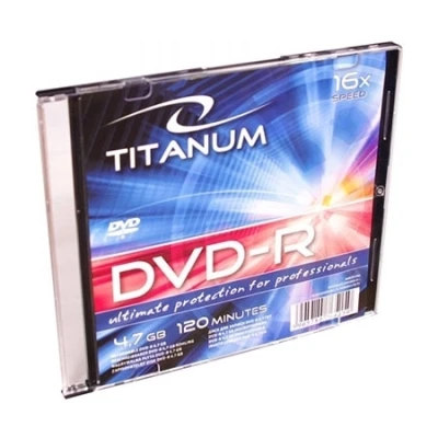 DVD-R TITANUM 4,7 GB X16, Slim Case, 1285
