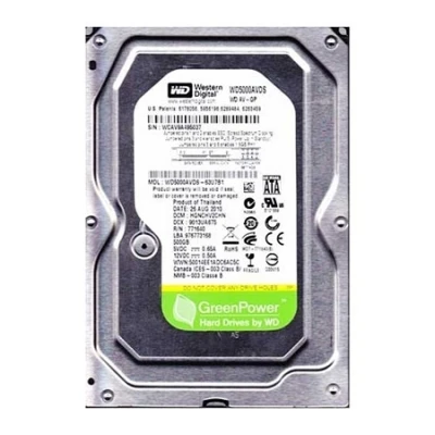 HDD 500GB WD5000AVDS-P  SATA2 32MB PULL AV-GP,PULL DRIVE;12MJESECI GARANCIJE
